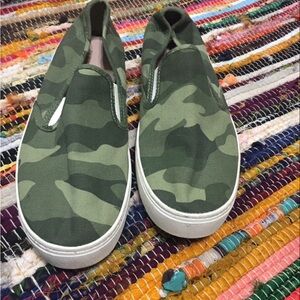 Camouflage Slip-On Shoes